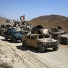 Lực lượng an ninh Afghanistan trong chiến dịch truy quét Taliban tại tỉnh Ghazni ngày 24/9/2017. (Nguồn: AFP/TTXVN)
