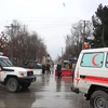 Lực lượng an ninh Afghanistan phong tỏa hiện trường vụ đánh bom ở Kabul ngày 24/2. (Nguồn: THX/TTXVN)