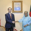 Chủ tịch nước Trần Đại Quang gặp và hội đàm với Thủ tướng Cộng hòa Nhân dân Bangladesh Sheikh Hasina. (Ảnh: Nhan Sáng/TTXVN)