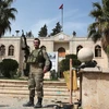 Binh sỹ Thổ Nhĩ Kỳ gác tại Afrin, Syria ngày 19/3. (Nguồn: THX/TTXVN) 