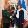 Thượng tướng Nguyễn Chí Vịnh đã hội kiến với bà Florence Parly, Bộ trưởng Bộ Quốc phòng Pháp. (Ảnh: Tiến Nhất/TTXVN)
