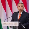 Thủ tướng Hungary Viktor Orban phát biểu tại Budapest ngày 4/4. (Nguồn: THX/TTXVN) 