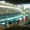 Khu Thi đấu thể thao dưới nước trong quần thể sân vận động Bung Karno ở Jakarta. (Ảnh: Đỗ Quyên/Vietnam+)