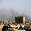 Khói bốc lên sau một cuộc không kích nhằm vào một vị trí IS tại Damascus, Syria ngày 20/5. (Nguồn: THX/TTXVN)