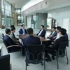 Các quan chức Hàn Quốc do Thứ trưởng Bộ Thống nhất Chun Hae-sung dẫn đầu trong cuộc gặp các quan chức Triều Tiên tại thị trấn biên giới Kaesong ngày 8/6. (Nguồn: YONHAP/TTXVN)