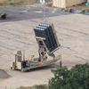 Hệ thống phòng thủ tên lửa Vòm Sắt của Israel được triển khai ở Cao nguyên Golan ngày 9/5. (Nguồn: EPA-EFE/TTXVN)