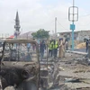 Hiện trường một vụ nổ ở Mogadishu, Somalia ngày 7/7. (Nguồn: THX/TTXVN)