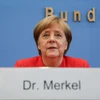 Thủ tướng Đức Angela Merkel phát biểu trong cuộc họp báo tại Berlin ngày 20/7. (Nguồn: THX/TTXVN)