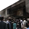 Hiện trường vụ đánh bom liều chết ở Kabul, Afghanistan ngày 14/8. (Nguồn: THX/TTXVN)