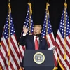 Tổng thống Mỹ Donald Trump phát biểu tại Sioux Falls, South Dakota, Mỹ, ngay 7/9. (Nguồn: AFP/TTXVN)