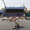 Binh sỹ quân đội Iran tại hiện trường vụ tấn công lễ diễu binh ở Ahvaz. (Nguồn: AFP/TTXVN)