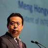 Ông Mạnh Hoành Vĩ phát biểu tại Đại hội thế giới Interpol ở Singapore ngày 4/7/2017. (Nguồn: AFP/TTXVN) 