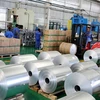 Sản phẩm nhôm hợp kim xuất khẩu tại một nhà máy ở Hoài Bắc, tỉnh An Huy, Trung Quốc. (Nguồn: AFP/TTXVN) 