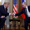 Tổng thống Mỹ Donald Trump và người đồng cấp Nga Putin. (Nguồn: Reuters) 