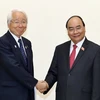 Thủ tướng Nguyễn Xuân Phúc tiếp ông Ido Toshizo, Thống đốc tỉnh Hyogo (Nhật Bản). (Ảnh: Thống Nhất/TTXVN) 
