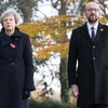 Thủ tướng Anh Theresa May và Thủ tướng Bỉ Charles Michel. (Nguồn: AFP) 