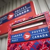 Hòm thư bên ngoài văn phòng Bưu chính Canada ở Halifax. (Nguồn: THE CANADIAN PRESS/TTXVN) 