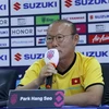 Huấn luyện viên đội tuyển Việt Nam Park Hang-seo. (Ảnh: Phạm Kiên/TTXVN) 