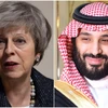 Thủ tướng Anh Theresa May và Thái tử Saudi Arabia Mohammed bin Salman. (Nguồn: EPA-EFE) 