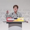 Tổng thư ký đảng liên minh Dân chủ Cơ đốc giáo (CDU) của Đức, bà Annegret Kramp-Karrenbauer phát biểu trước phiên bỏ phiếu bầu Chủ tịch CDU ở Hamburg ngày 7/12. (Nguồn: THX/TTXVN) 