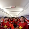 [Video] CĐV Việt Nam cùng nhau hát quốc ca ở độ cao 10.000m