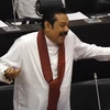 Thủ tướng Sri Lanka Mahinda Rajapakse phát biểu tại cuộc họp Quốc hội ở Colombo ngày 19/11/2018. (Nguồn: AFP/TTXVN) 
