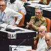 Bí thư thứ nhất Đảng Cộng sản Cuba Raul Castro (thứ 2, trái) tại phiên họp Quốc hội ở La Habana ngày 21/7. (Nguồn: AFP/TTXVN) 
