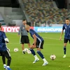 Các cầu thủ UAE trên sân tập. (Nguồn: AFC) 