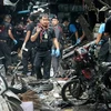 Hiện trường một vụ nổ bom ở Thái Lan. (Nguồn: AFP/TTXVN) 