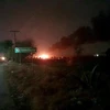 Hiện trường vụ nổ đường ống dẫn nhiên liệu ở Tlahuelilpan, miền Trung Mexico ngày 18/1. (Nguồn: THX/TTXVN) 