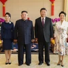 Ngày 8/1, Tổng Bí thư, Chủ tịch Trung Quốc Tập Cận Bình (thứ 2, phải) có cuộc hội đàm với nhà lãnh đạo Triều Tiên Kim Jong-un (thứ 2, trái) đang ở thăm Trung Quốc. (Nguồn: THX/TTXVN) 