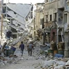 Cảnh đổ nát ở Syria sau các cuộc xung đột. (Nguồn: AFP/TTXVN) 