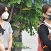 Người dân Thái Lan đeo khẩu trang để tránh khói bụi ô nhiễm tại Bangkok ngày 14/1/2019. (Nguồn: THX/TTXVN) 