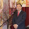 Đại sứ Ngô Đức Mạnh phát biểu tại ngày Tết cộng đồng. (Ảnh: Dương Trí/TTXVN) 