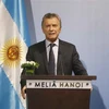 Tổng thống nước Cộng hòa Argentina phát biểu tại Diễn đàn Doanh nghiệp Việt Nam-Argentina. (Ảnh: Doãn Tấn/TTXVN) 