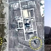 Hình ảnh vệ tinh chụp cơ sở hạt nhân Yongbyon, cách thủ đô Bình Nhưỡng của Triều Tiên 100km về phía bắc, ngày 27/6/2008. (Nguồn: EPA/TTXVN) 