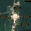 ​Bãi thử động cơ tên lửa Sohae của Triều Tiên. (Nguồn: AFP/TTXVN) 