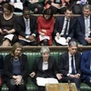 Thủ tướng Anh Theresa May (giữa, hàng đầu) phát biểu trước Hạ viện ở London ngày 20/3/2019. (Nguồn: THX/TTXVN) 