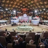 Tổng thống Tunisia Beji Caid Essebsi (giữa) chủ trì Hội nghị thượng đỉnh Liên đoàn Arab (AL) lần thứ 30 ở Tunis, Tunisia ngày 31/3. (Nguồn: AFP/TTXVN) 