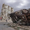 Hiện trường một vụ tấn công ở Syria. (Nguồn: AFP/TTXVN) 