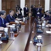 Toàn cảnh một cuộc họp Hội đồng An ninh quốc gia Hàn Quốc ở thủ đô Seoul. (Nguồn: Yonhap/TTXVN) 