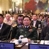 Đại tướng, Bộ trưởng Bộ Quốc phòng Ngô Xuân Lịch tham dự phiên toàn thể thứ nhất Đối thoại Shangri-La lần thứ 17 năm 2018. (Ảnh: Việt Dũng/TTXVN) 