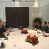 Toàn cảnh cuộc gặp giữa Bộ trưởng Quốc phòng Việt Nam Đại tướng Ngô Xuân Lịch và Quyền Bộ trưởng Quốc phòng Hoa Kỳ Patrick Shanahan. (Ảnh: Xuân Vịnh/TTXVN)