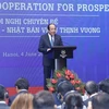 Bộ trưởng, Chủ nhiệm Văn phòng Chính phủ Mai Tiến Dũng phát biểu khai mạc hội nghị. (Ảnh: Lâm Khánh/TTXVN) 
