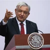 Tổng thống Mexico Andres Manuel Lopez Obrador phát biểu tại một sự kiện ở Mexico City. (Nguồn: AFP/TTXVN) 