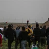 Quang cảnh cuộc đụng độ giữa người biểu tình Palestine và binh sỹ Israel tại khu vực biên giới Dải Gaza-Israel, ngày 15/2/2019. (Nguồn: THX/TTXVN) 