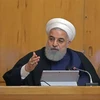 Tổng thống Iran Hassan Rouhani phát biểu tại Tehran, Iran. (Nguồn: AFP/TTXVN) 