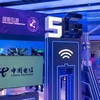 Công nghệ 5G của China Telecom từng được giới thiệu tại triển lãm thế giới di động ở Thượng Hải, Trung Quốc. (Nguồn: AFP/TTXVN) 