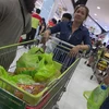 Túi nylon được khách hàng sử dụng tại siêu thị ở Bangkok, Thái Lan. (Nguồn: AFP/TTXVN) 