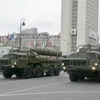 Hệ thống phòng không S-400 của Nga tại lễ diễu binh ở Vladivostok, Nga ngày 9/5/2019. (Nguồn: Kyodo/TTXVN) 